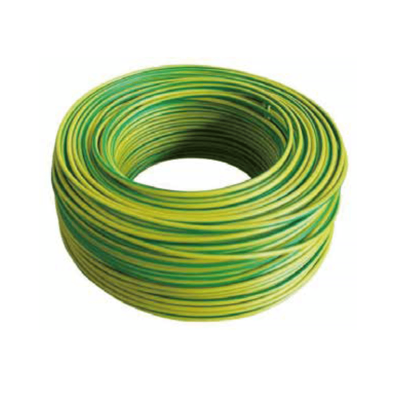 6mm Earth wire Green and Yellow - 100m Roll