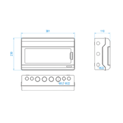 DB 18 Way VOLTA / IP 65/ Wall Mount/ (A Grade)