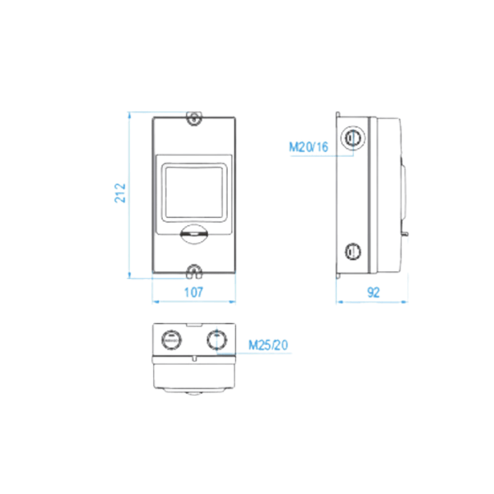 DB 4 Way Box / IP 65 / Wall Mount / ( A grade ) - Solartastic