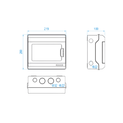 DB 9 Way Box / IP 65/ Wall Mount/ (A Grade) - Solartastic